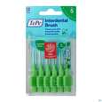Sie sehen eine Packung Tepe Interdentalbuersten 0,8mm Gruen 6st, Produktbild: 04 Tepe Interdentalbuersten 0,8mm Gruen 6st, A-Nr.: 3698461 - 04