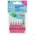Sie sehen eine Packung Tepe Interdentalbuersten 0,4mm Pink 6st, Produktbild: 01 Tepe Interdentalbuersten 0,4mm Pink 6st, A-Nr.: 3698509 - 01