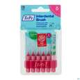 Sie sehen eine Packung Tepe Interdentalbuersten 0,4mm Pink 6st, Produktbild: 04 Tepe Interdentalbuersten 0,4mm Pink 6st, A-Nr.: 3698509 - 04