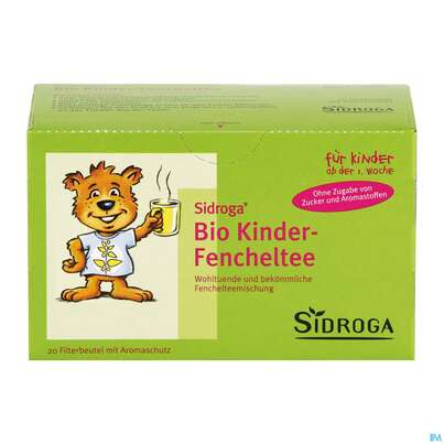 Sie sehen eine Packung Sidroga Tee Doppelkammerbeutel Bio-kinder-fenchel 20st, Produktbild: 04 Sidroga Tee Doppelkammerbeutel Bio-kinder-fenchel 20st, A-Nr.: 3628325 - 04