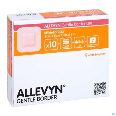 Wundverband Allevyn/gentle Border Lite 5x 5cm 10st, A-Nr.: 3946485 - 05