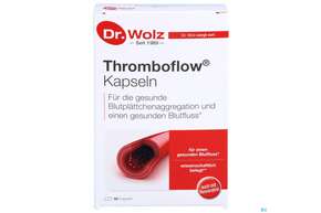 Sie sehen eine Packung Dr.wolz Thromboflow Kapseln 60654 60st, Produktbild: 01 Dr.wolz Thromboflow Kapseln 60654 60st, A-Nr.: 4164827 - 01