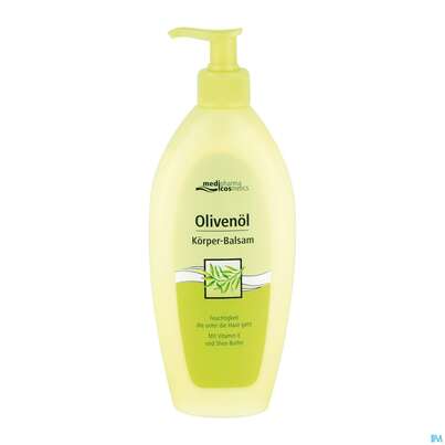 Sie sehen eine Packung Oliven Oel Dr.theiss Koerperbalsam 500ml, Produktbild: 02 Oliven Oel Dr.theiss Koerperbalsam 500ml, A-Nr.: 3550847 - 02