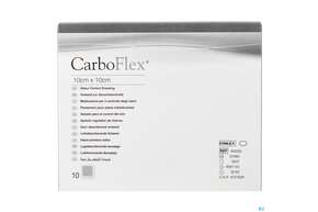 Sie sehen eine Packung Convatec Carboflex 10x10 Cm, Produktbild: 01 Convatec Carboflex 10x10 Cm, A-Nr.: 2229913 - 01
