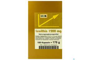Sie sehen eine Packung Lecithin Kapseln 1200 -fbk Pharma 100st, Produktbild: 01 Lecithin Kapseln 1200 -fbk Pharma 100st, A-Nr.: 2048442 - 01