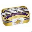 Sie sehen eine Packung Grether's Pastilles Blueberry Zuckerfrei 110g, Produktbild: 01 Grether's Pastilles Blueberry Zuckerfrei 110g, A-Nr.: 3869721 - 01