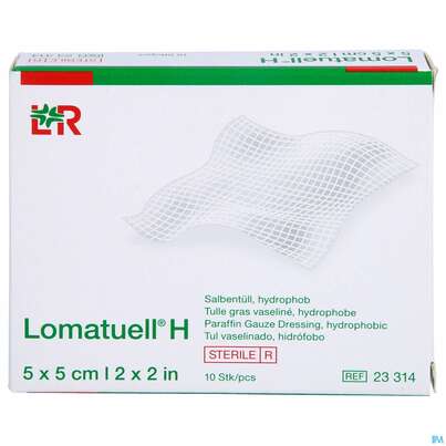 Salbenverband Lomatuell-h 5x 5cm 10st, A-Nr.: 2029054 - 01