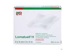 Salbenverband Lomatuell-h 5x 5cm 10st, A-Nr.: 2029054 - 01