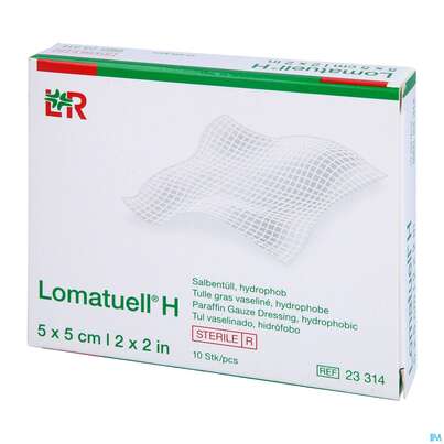 Salbenverband Lomatuell-h 5x 5cm 10st, A-Nr.: 2029054 - 02