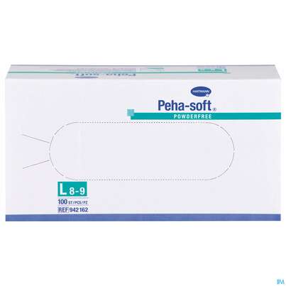 Untersuchungshandschuhe Latex Unsteril Peha Soft Puderfrei l 100st, A-Nr.: 2010818 - 01