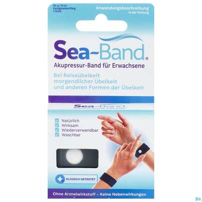 Sea-band Akupressurhilfsmittel F Erwachsene 1x2 2st, A-Nr.: 1219976 - 01