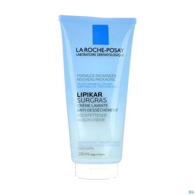 Sie sehen eine Packung La Roche Posay Koerperpflege Lipikar/surgras Konzentr.duschcreme 200ml, Produktbild: 04 La Roche Posay Koerperpflege Lipikar/surgras Konzentr.duschcreme 200ml, A-Nr.: 3061634 - 04