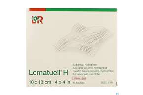 Salbenverband Lomatuell-h 10x 10cm 10st, A-Nr.: 1002886 - 01