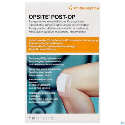 Wundverband Opsite Post-op 5x 6,5cm 5st, A-Nr.: 1713475 - 02