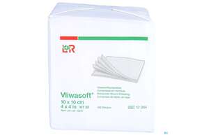 Vlieskompressen Vliwasoft 4fach/unsteril Lose 10x 10cm 100st, A-Nr.: 1017014 - 01