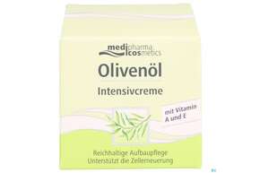 Sie sehen eine Packung Oliven Oel Dr.theiss Intensiv Creme 50ml, Produktbild: 01 Oliven Oel Dr.theiss Intensiv Creme 50ml, A-Nr.: 2968906 - 01