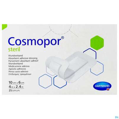 Wundverband Cosmopor Steril Selbstklebend 6x 10cm 25st, A-Nr.: 1526069 - 02