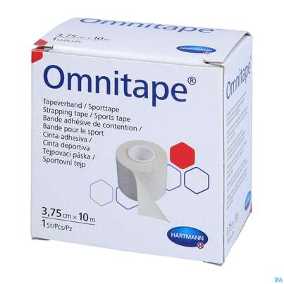 Sie sehen eine Packung Omnitape 10mx 3,75cm 1st, Produktbild: 04 Omnitape 10mx 3,75cm 1st, A-Nr.: 1520339 - 04