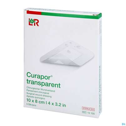 Wundverband Curapor Steril Transparent 10x 8cm 5st, A-Nr.: 2850228 - 02