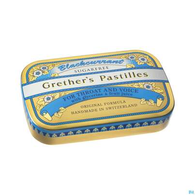 Grether's Pastilles Blackcurrant Zuckerfrei 60g, A-Nr.: 2836257 - 01