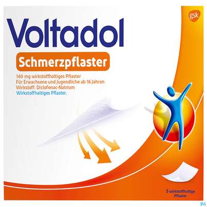 Voltadol Schmerzpflaster Wirkstoffhaltig 140mg 5st, A-Nr.: 4985530 - 01