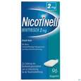Sie sehen eine Packung Nicotinell Wirkstoffhaltige Kaugummis Z.raucherentwoehnung Mintfrisch 2mg 96st, Produktbild: 02 Nicotinell Wirkstoffhaltige Kaugummis Z.raucherentwoehnung Mintfrisch 2mg 96st, A-Nr.: 1319910 - 02