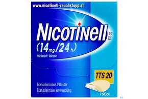 Nicotinell Transdermale Pflaster Tts 20 (14mg/24h) 7st, A-Nr.: 1254524 - 01