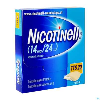 Nicotinell Transdermale Pflaster Tts 20 (14mg/24h) 7st, A-Nr.: 1254524 - 03