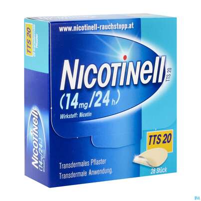 Nicotinell Transdermale Pflaster Tts 20 (14mg/24h) 28st, A-Nr.: 1254547 - 02