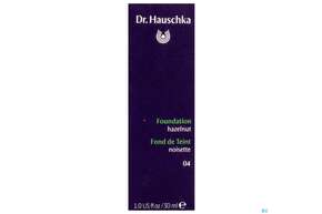 Sie sehen eine Packung Dr. Hauschka Foundation 04 Hazelnut 30ml, Produktbild: 01 Dr. Hauschka Foundation 04 Hazelnut 30ml, A-Nr.: 4592629 - 01