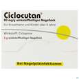 Sie sehen eine Packung Ciclocutan Wirkstoffhaltiger Nagel- Lack 80mg/g 3g, Produktbild: 01 Ciclocutan Wirkstoffhaltiger Nagel- Lack 80mg/g 3g, A-Nr.: 3915510 - 01
