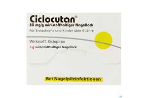 Ciclocutan Wirkstoffhaltiger Nagel- Lack 80mg/g 3g, A-Nr.: 3915510 - 01