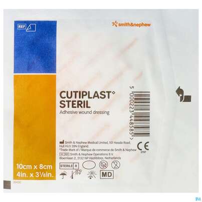 Wundverband Cutiplast Steril 8x 10cm 1473 1st, A-Nr.: 0972890 - 01