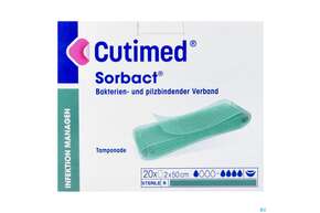 Tamponaden Cutimed/sorbact 2x 50cm Nr 72 20st, A-Nr.: 2996073 - 01