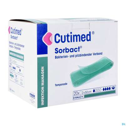 Tamponaden Cutimed/sorbact 2x 50cm Nr 72 20st, A-Nr.: 2996073 - 02