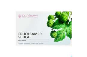Sie sehen eine Packung Dr.schreibers Erholsamer Schlaf 60st, Produktbild: 01 Dr.schreibers Erholsamer Schlaf 60st, A-Nr.: 5268612 - 01