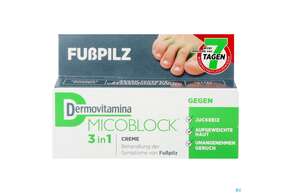 Sie sehen eine Packung Dermovitamina Micoblock Creme 30ml, Produktbild: 01 Dermovitamina Micoblock Creme 30ml, A-Nr.: 5371793 - 01