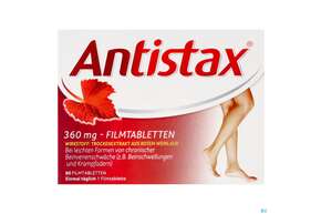 Antistax Filmtabl 360mg 60st, A-Nr.: 3520421 - 01