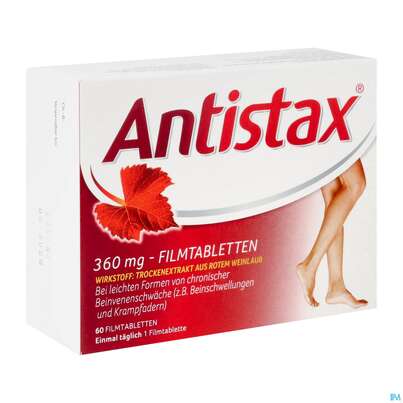 Antistax Filmtabl 360mg 60st, A-Nr.: 3520421 - 02