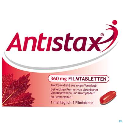 Antistax Filmtabl 360mg 30st, A-Nr.: 3520415 - 01