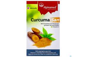 Sie sehen eine Packung Curcuma Kapseln San Alpinamed 120st, Produktbild: 01 Curcuma Kapseln San Alpinamed 120st, A-Nr.: 5097464 - 01