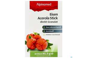 Sie sehen eine Packung Eisen Acerola Stick Alpinamed 30st, Produktbild: 01 Eisen Acerola Stick Alpinamed 30st, A-Nr.: 5451799 - 01