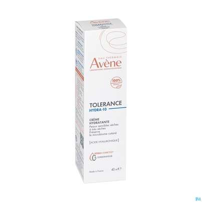 Sie sehen eine Packung Avene Tolerance/hydra-10 Creme 40ml, Produktbild: 05 Avene Tolerance/hydra-10 Creme 40ml, A-Nr.: 5675702 - 05