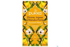 Bio Pukka Zitrone, Ingwer &amp;amp; Manuka-honig 20 Filterbeutel, A-Nr.: 4407678 - 01