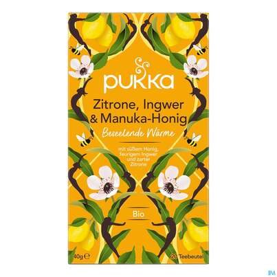 Bio Pukka Zitrone, Ingwer &amp; Manuka-honig 20 Filterbeutel, A-Nr.: 4407678 - 04