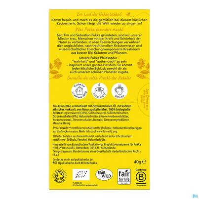 Bio Pukka Zitrone, Ingwer &amp; Manuka-honig 20 Filterbeutel, A-Nr.: 4407678 - 05