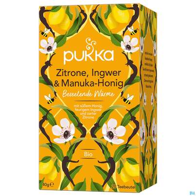 Bio Pukka Zitrone, Ingwer &amp; Manuka-honig 20 Filterbeutel, A-Nr.: 4407678 - 07