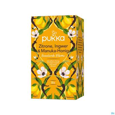 Bio Pukka Zitrone, Ingwer &amp; Manuka-honig 20 Filterbeutel, A-Nr.: 4407678 - 06