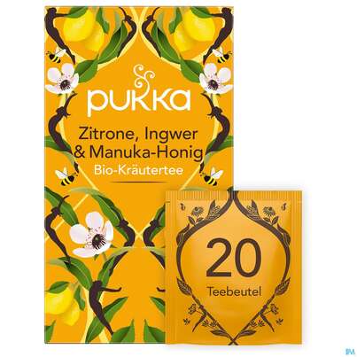 Bio Pukka Zitrone, Ingwer &amp; Manuka-honig 20 Filterbeutel, A-Nr.: 4407678 - 12