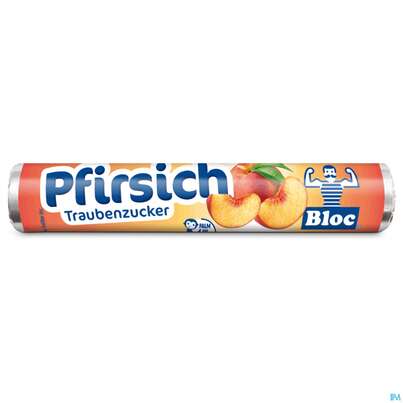 Bloc Traubenzucker Rollen Pfirsich 42g, A-Nr.: 2198331 - 01